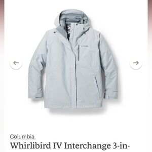 Columbia Whirlibird IV Interchangeable 3-in-1 Ski Jacket Size Medium